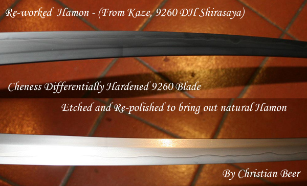 Kaze Katana - Hand Clayed Differentially  - Cheness Cutlery